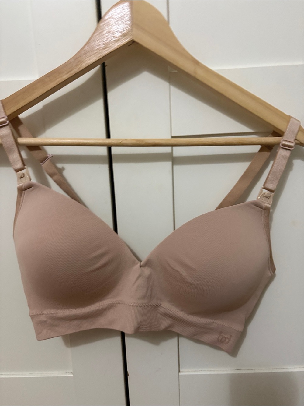 Bravado Beige Plunge Nursing Bra